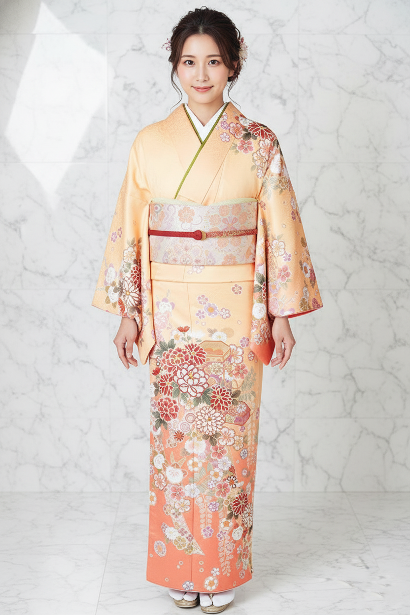 訪問着 袷 (10月～翌5月)レンタル】着付け無料12100円 (名古屋駅 錦